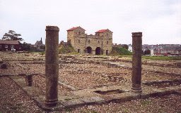 The Gatehouse Reconstruction (view from across the principia)