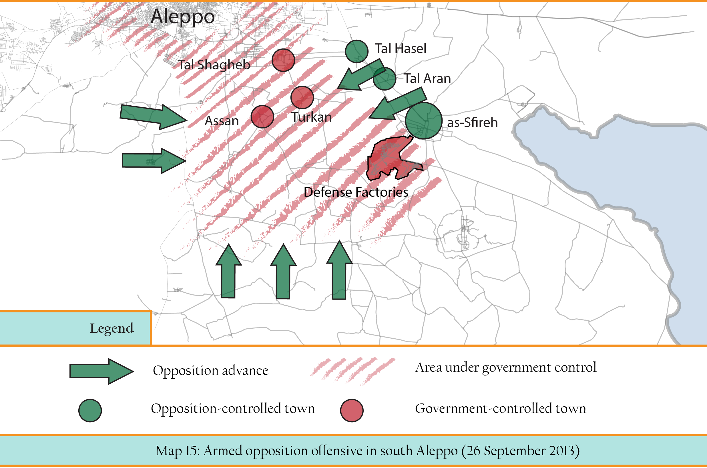 Ahrar al-Sham's map