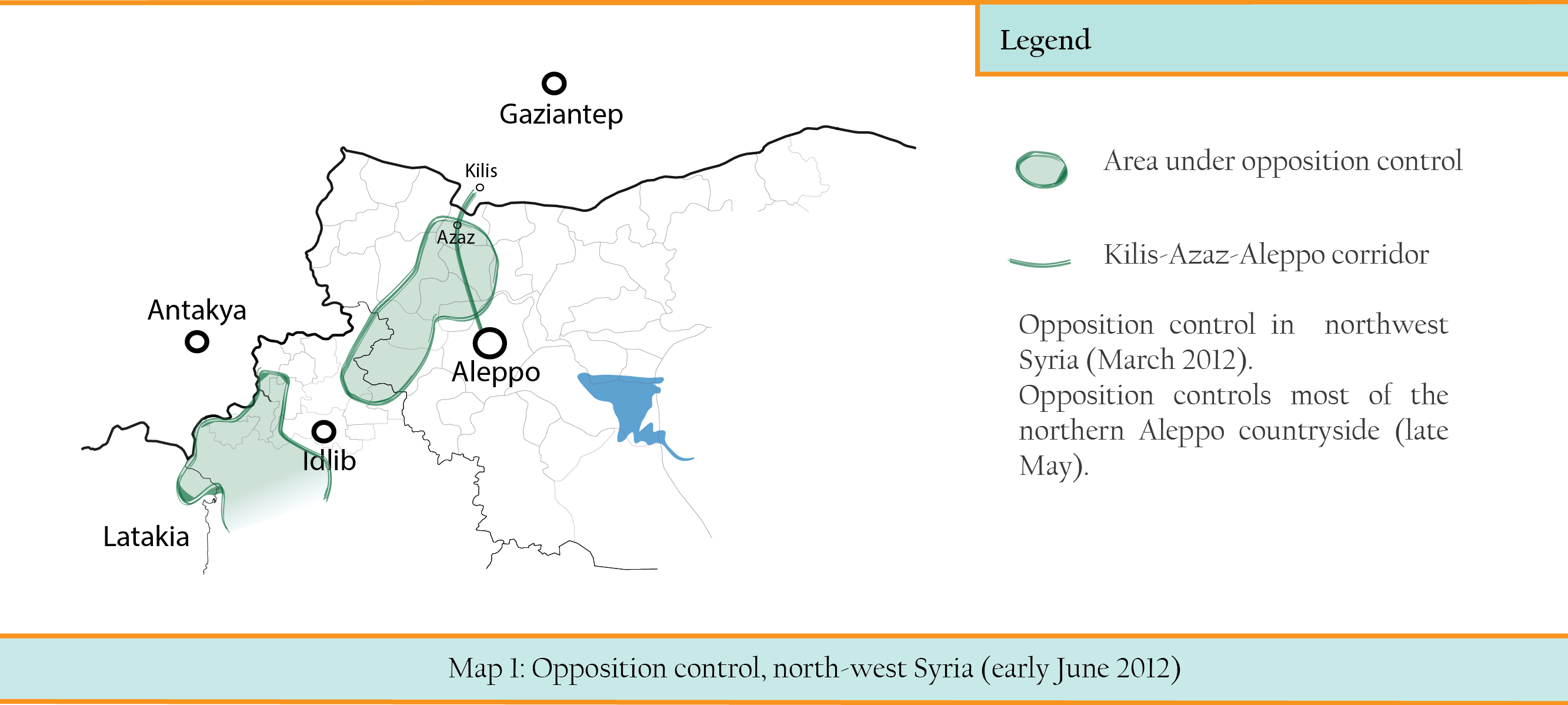 MAP 1 From Idlib to Aleppo countryside