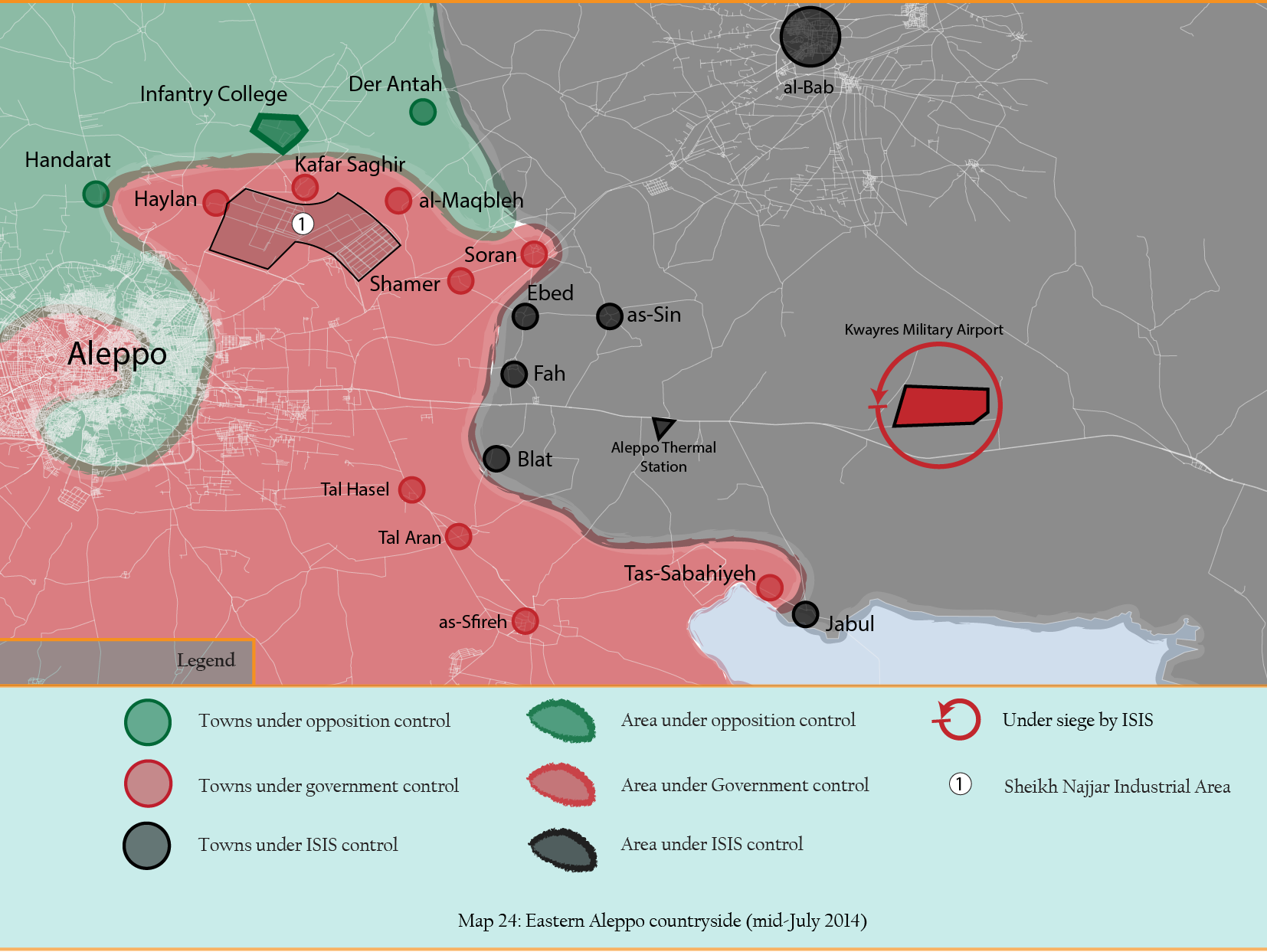 MAP 24 East Aleppo + Kwayres airport