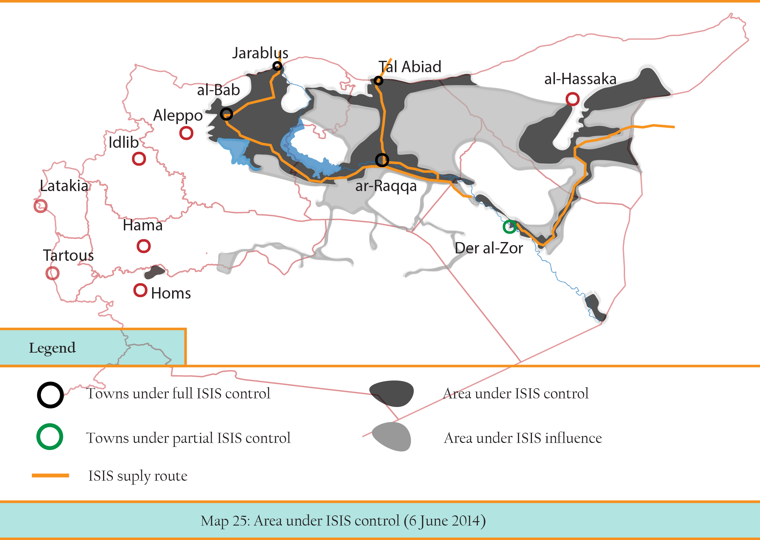 MAP 25 ISIS territories -- 5 june