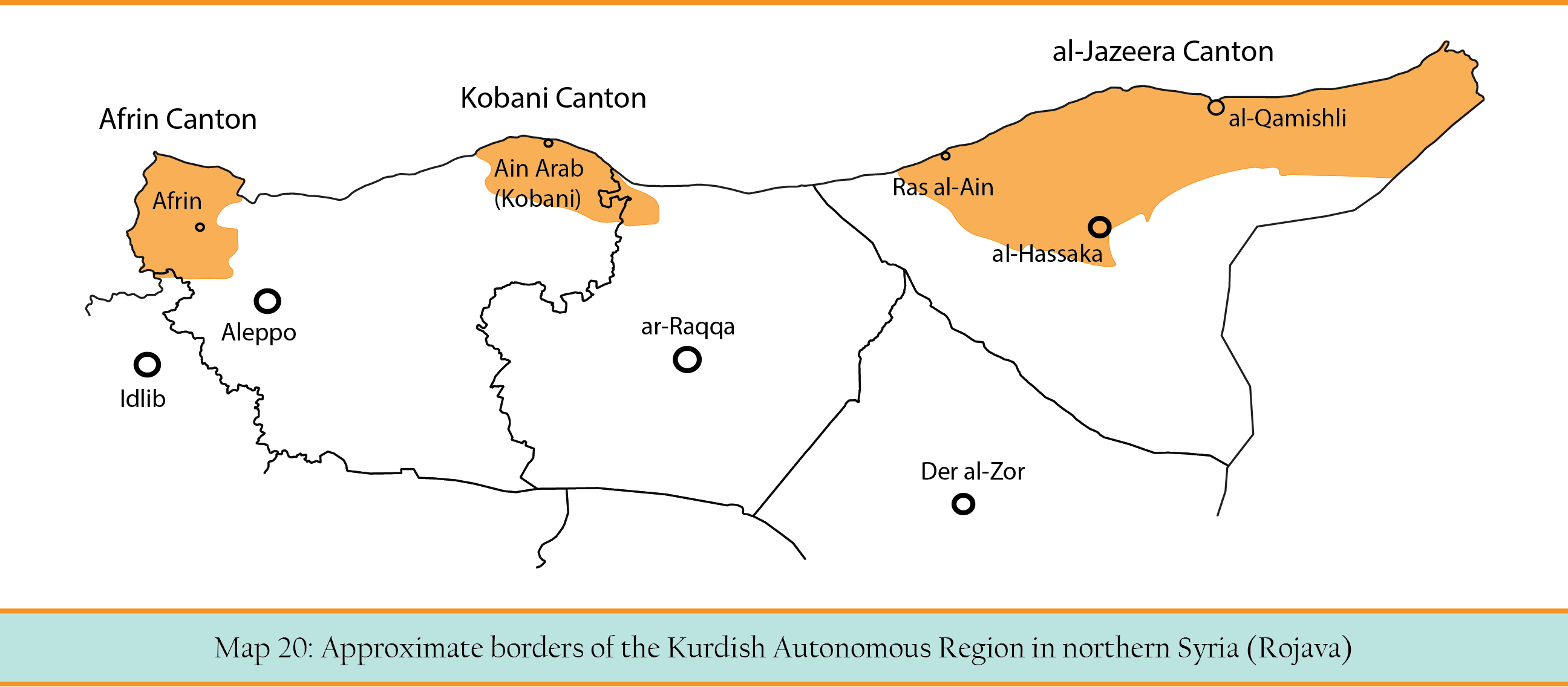 Map 20 Kurdish autonomeous region