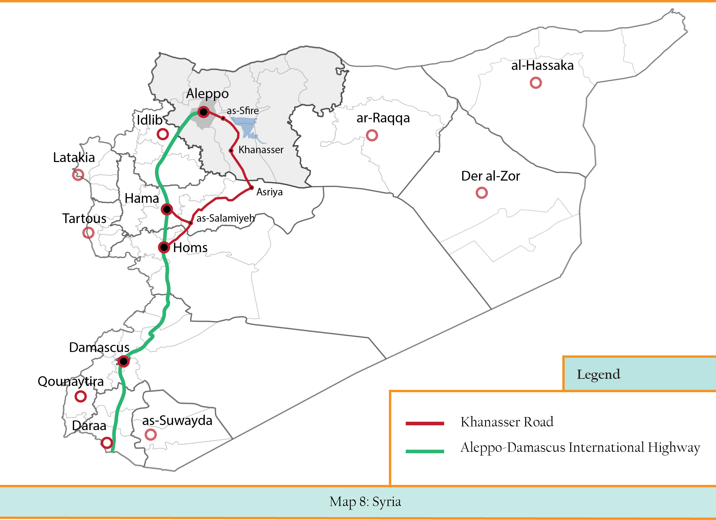 Map 8 -- Khanaser road (Map C)