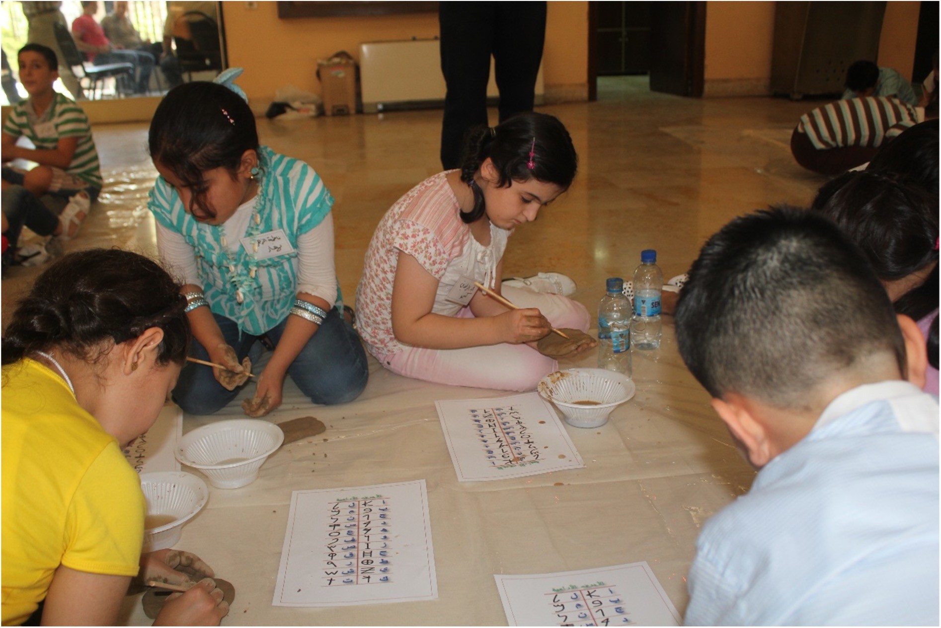Aleppo Museum activities with children. Photo by Youssef Kanjou, 2012.